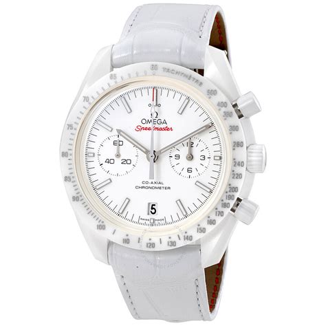 omega speedmaster watch white face|omega speedmaster watches for men.